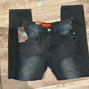❤️NWT Vigo Denim Collection 34x32 Faded Black Slim Fit Jeans*